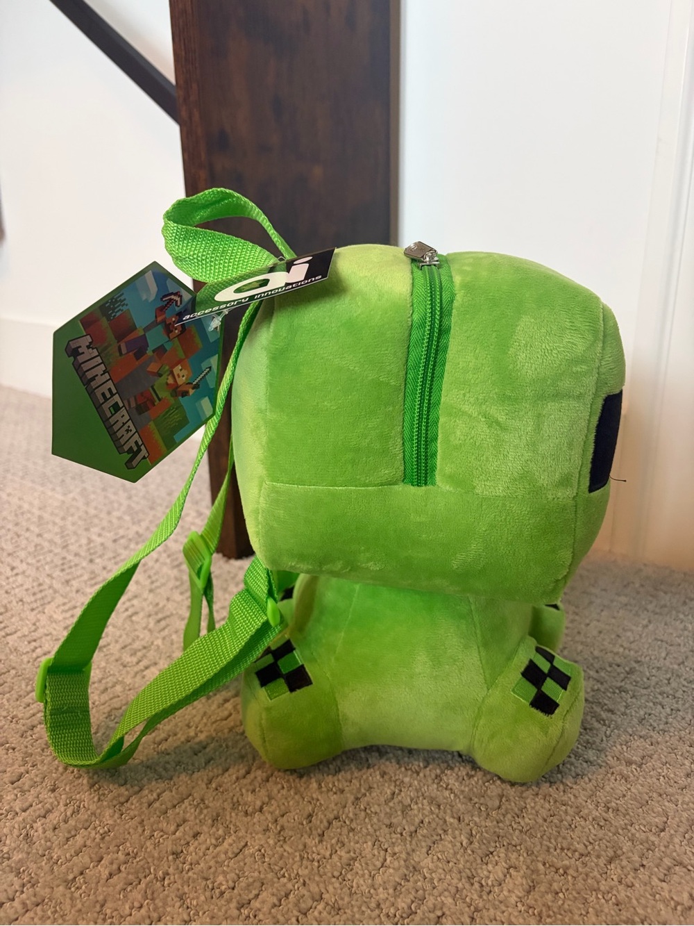 Minecraft Creeper Backpack - Picture 2 of 5